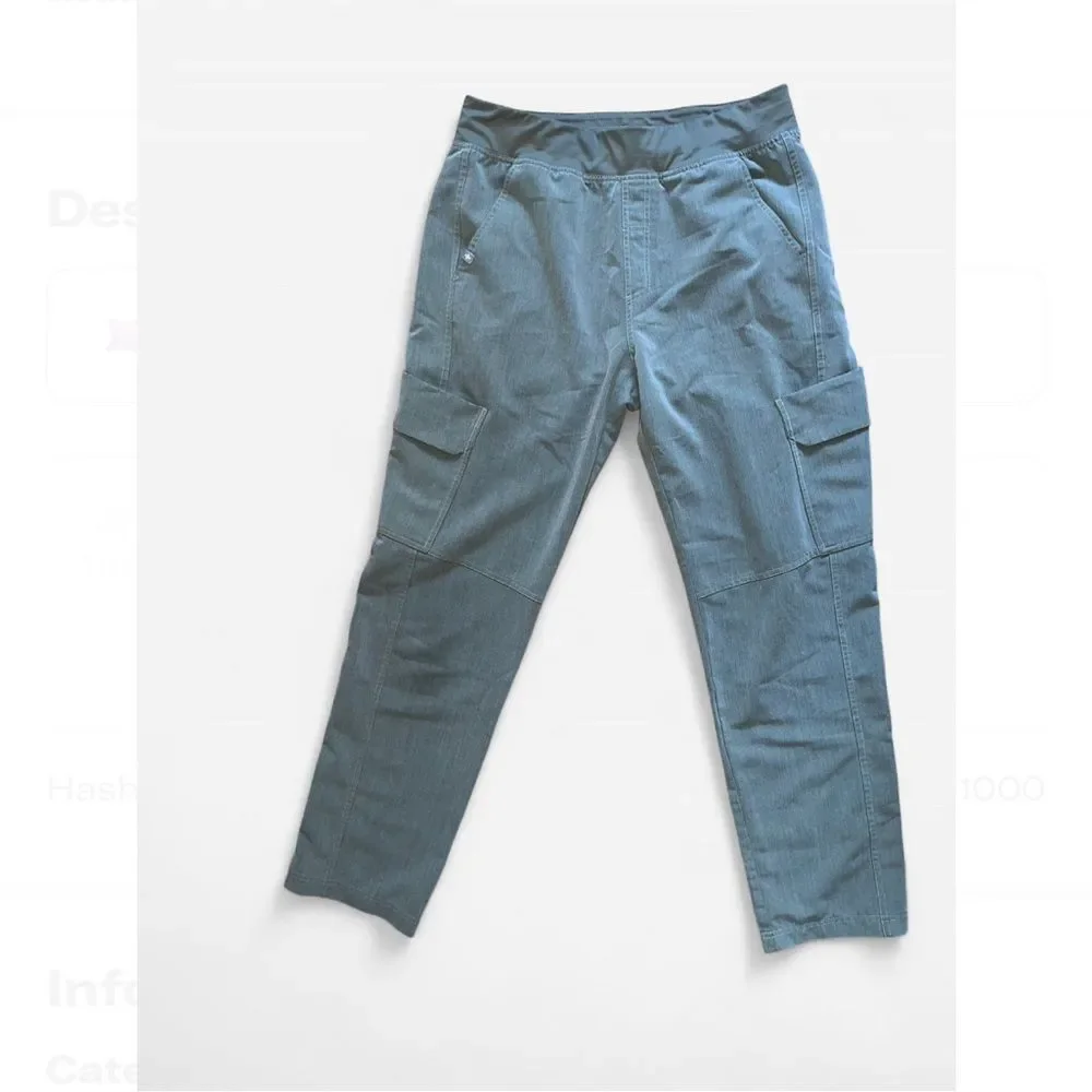 Figs Men's Axim Cargo Scrub Pants Heathered Olive size M